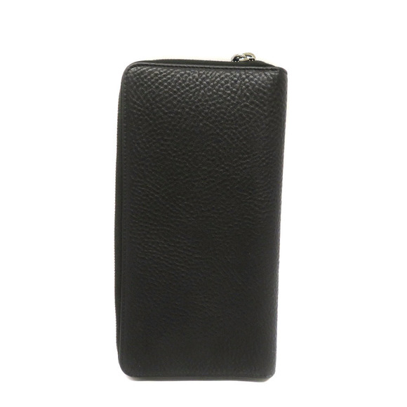 Prada Zip Leather Wallet Long Black - Picture 1 of 6